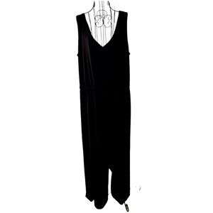 G.I.L.I. Side Slit Black jumpsuit. Women's size XL.
